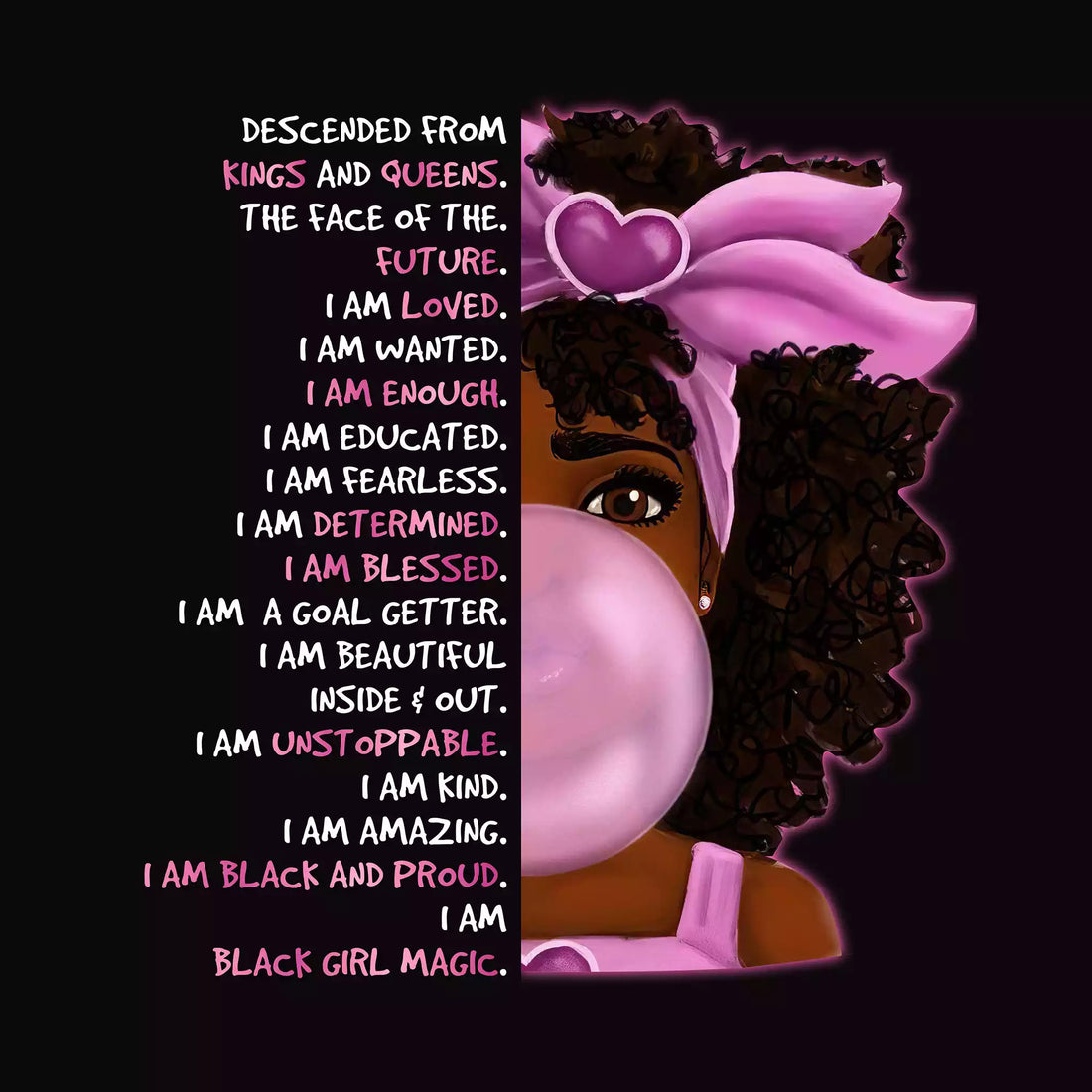 Black Girl Magic | Black Power Poster | Black Girl Wall Print | Black Girl | Art for Girl&