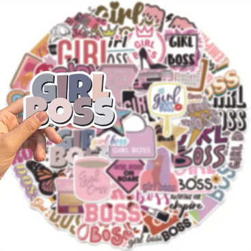 Girl Boss Waterproof Sticker Decals 20 Ct, Girl Boss Stickers, Stickers for Girls, Women, Tweens