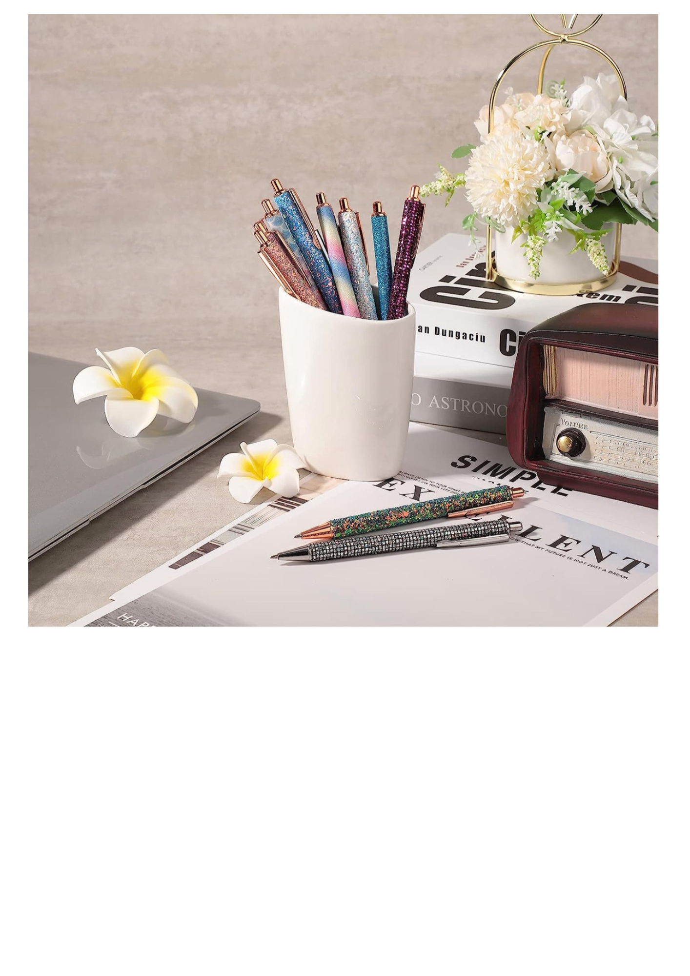 Fashion Glitter Pens - Gift for Writer | Glitter Pens | Ballpoint Glitter Pen | Pen with Bling