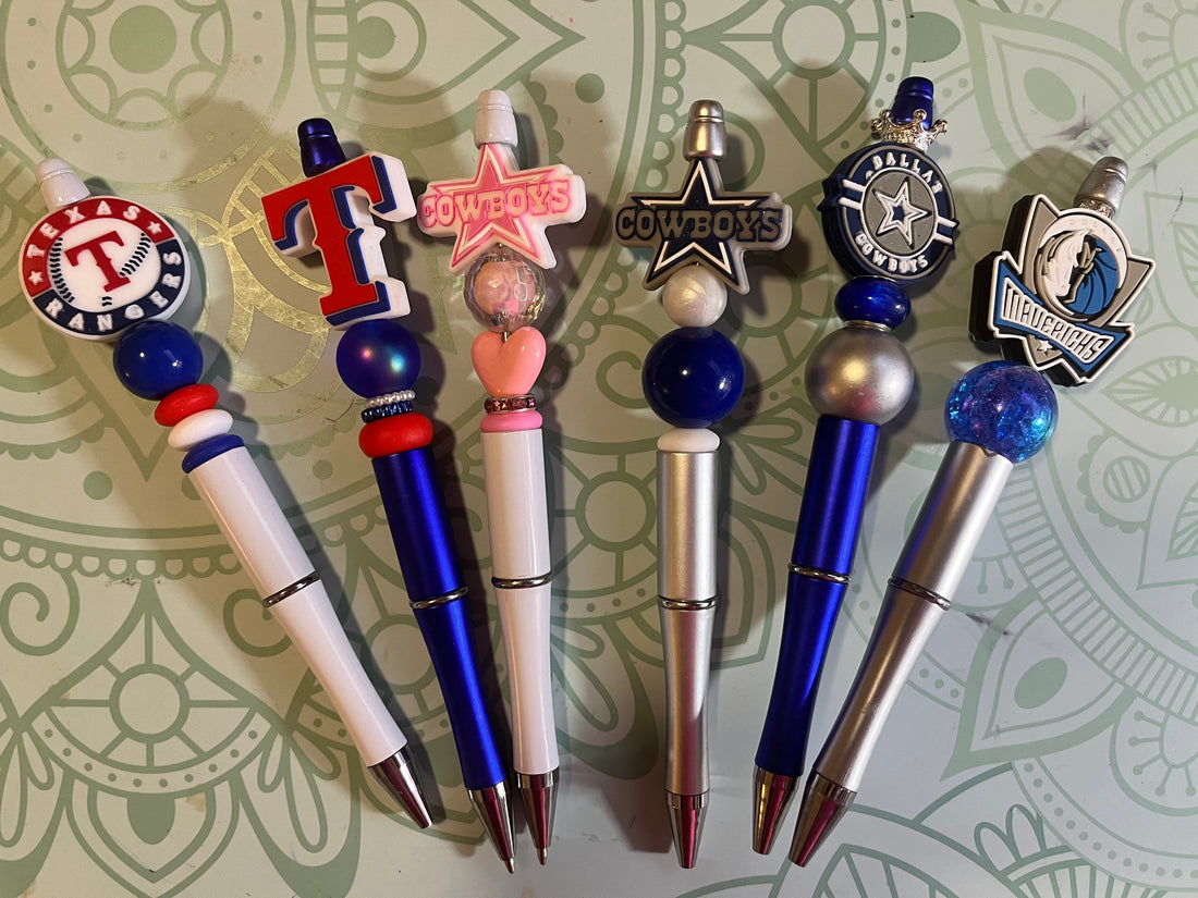 Dallas Teams Beaded Pens