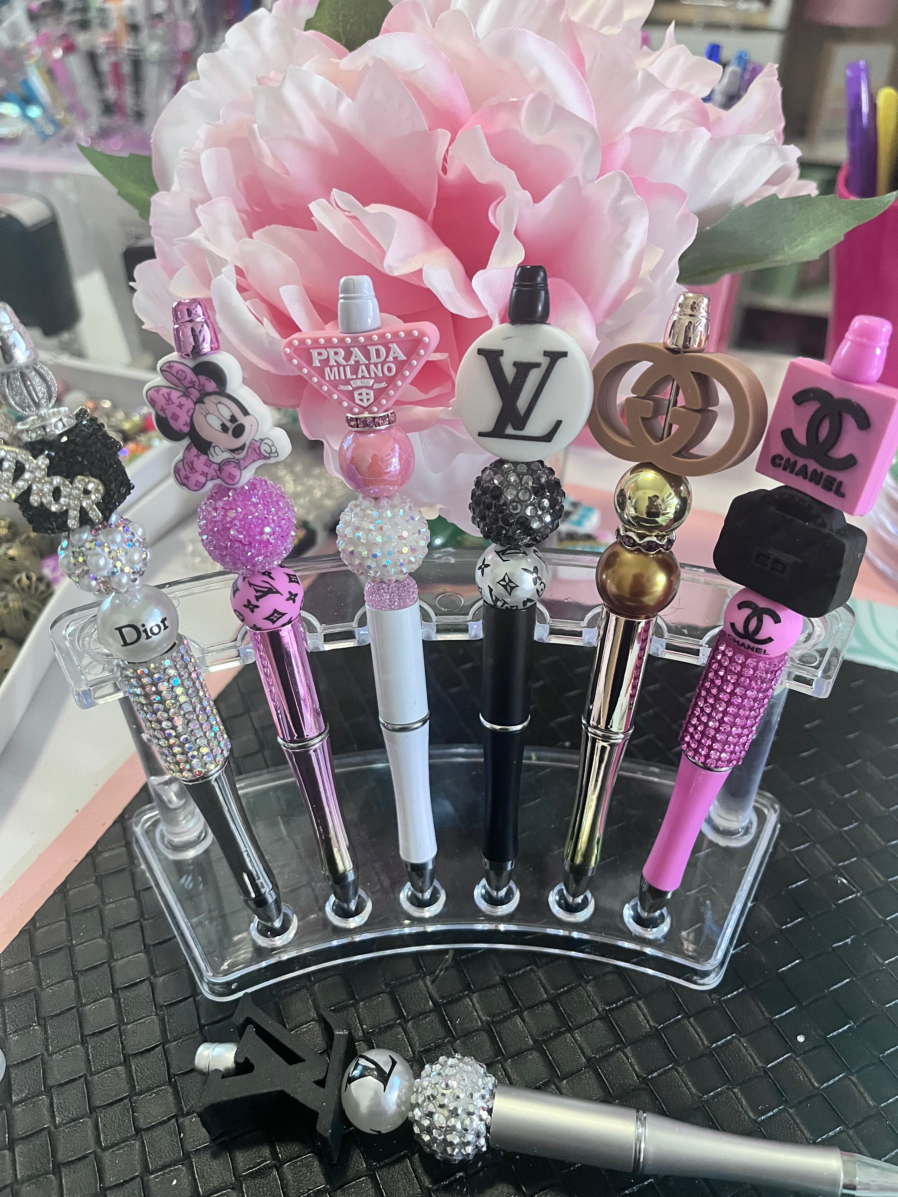 Custom Beaded Pens - Fashion Focal Pens, Pretty Pens, Fancy Bling Pens, Themed Beaded Pen, Pen Collector, Gifts for Writers