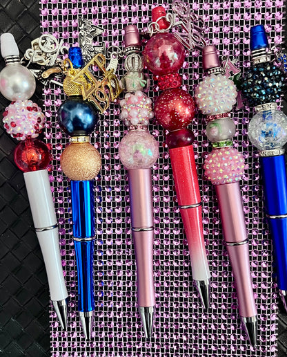 Custom Beaded Pens - Fashion Focal Pens, Pretty Pens, Fancy Bling Pens, Themed Beaded Pen, Pen Collector, Gifts for Writers