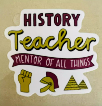 Teacher Stickers | School Subject Stickers | English | History | Kindergarten | Teachers