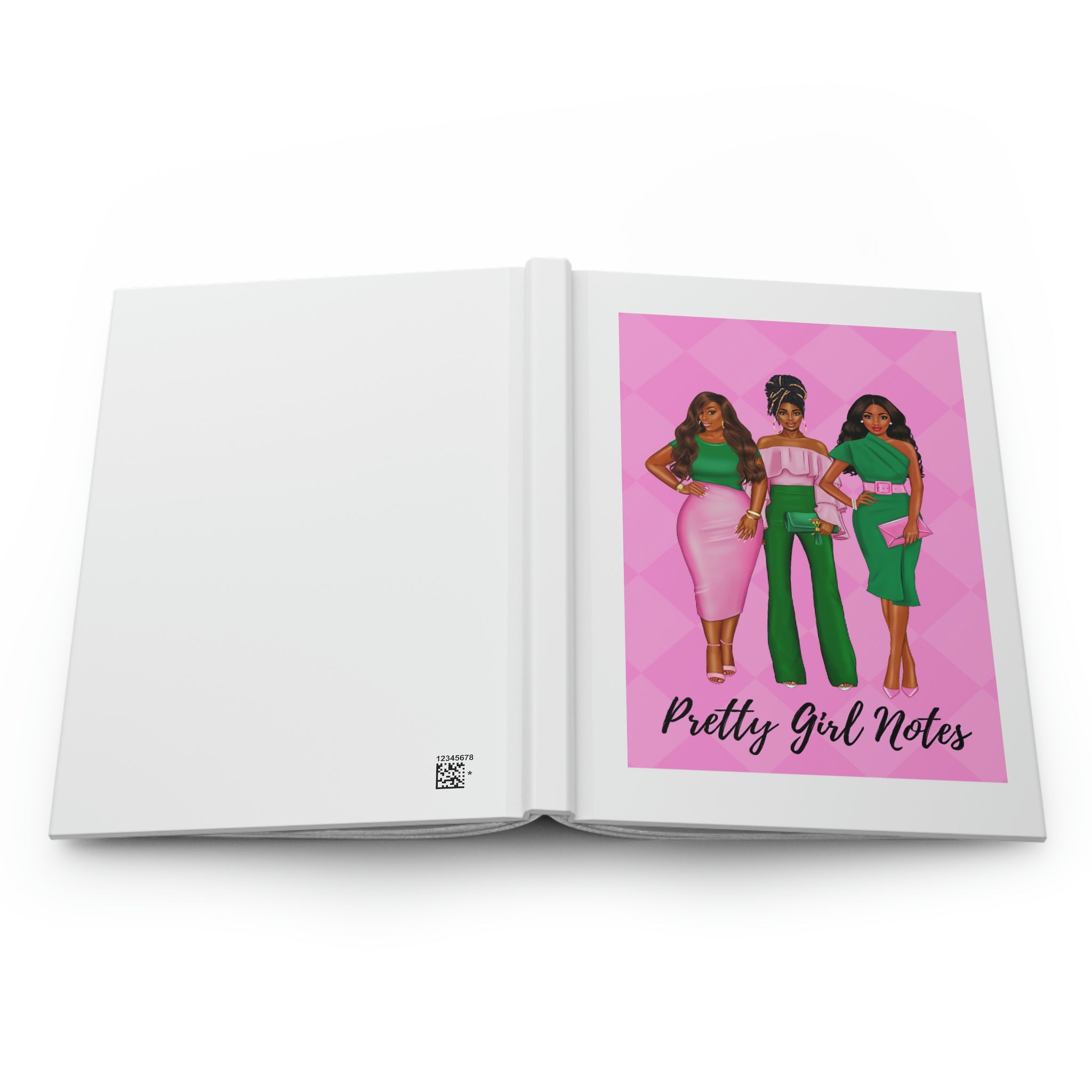 Pretty Girl Notes AKA Hardcover Journal | AKA Journal Notebook, Sorority Journal, 1908, Pretty Girl Notebook