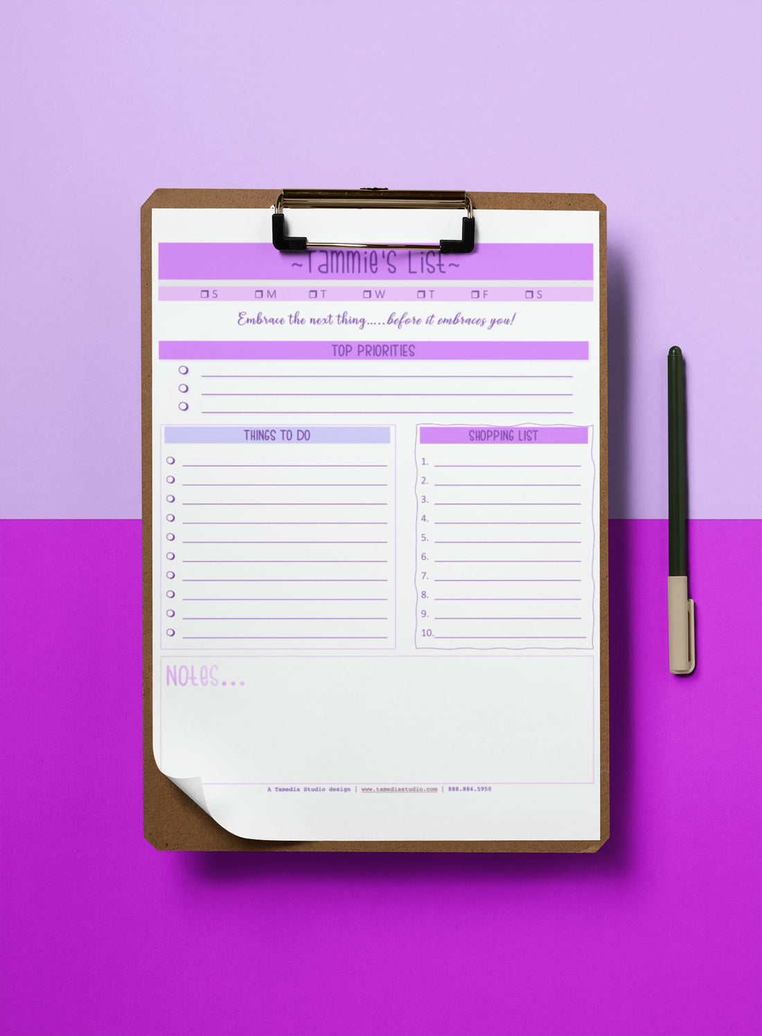 Personalized To Do List Notepad | To Do List | Customized Notepad |Things To Do List | Daily Organizer List | Free Stylus Pen Included