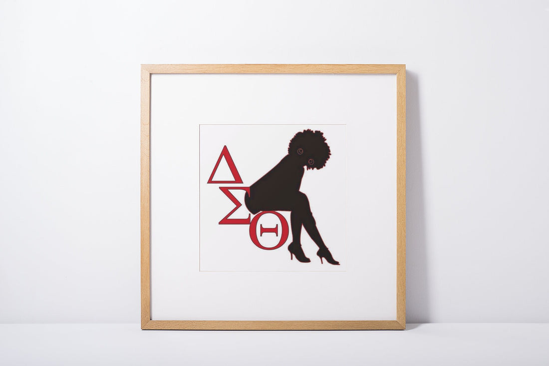 Delta Sigma Theta Poster/Black Sorority/DST/Wall Art/Glossy or Matte/1913/Delta/Free Shipping/Lamination Available