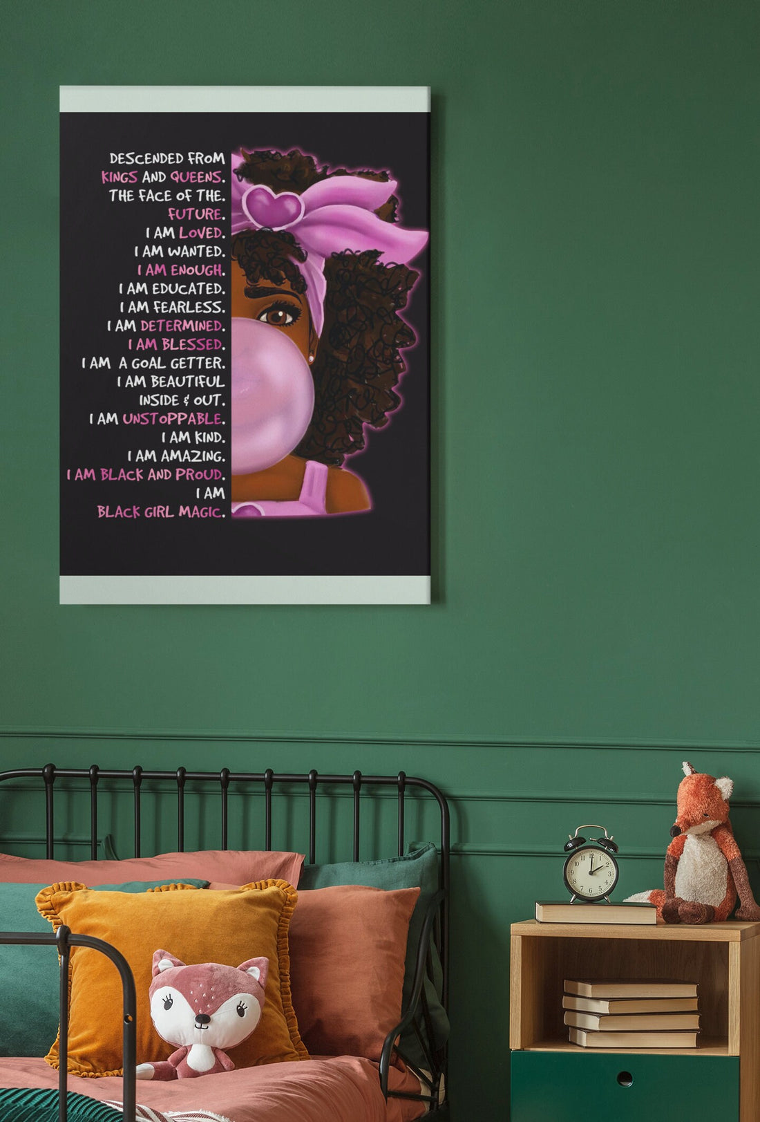 Black Girl Magic | Black Power Poster | Black Girl Wall Print | Black Girl | Art for Girl&