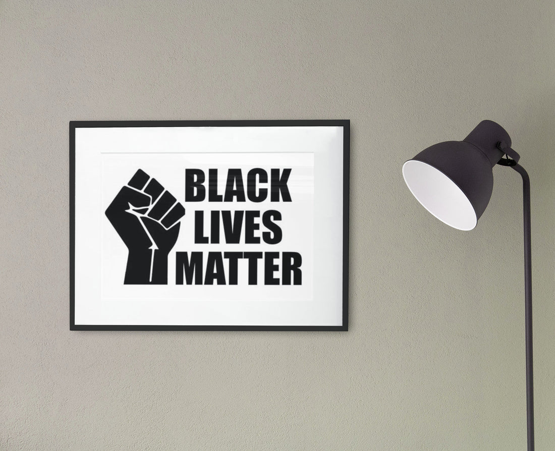 Black Lives Matter Poster | Black Fist | Statement Poster | Wall Decor | Black Lives Matter