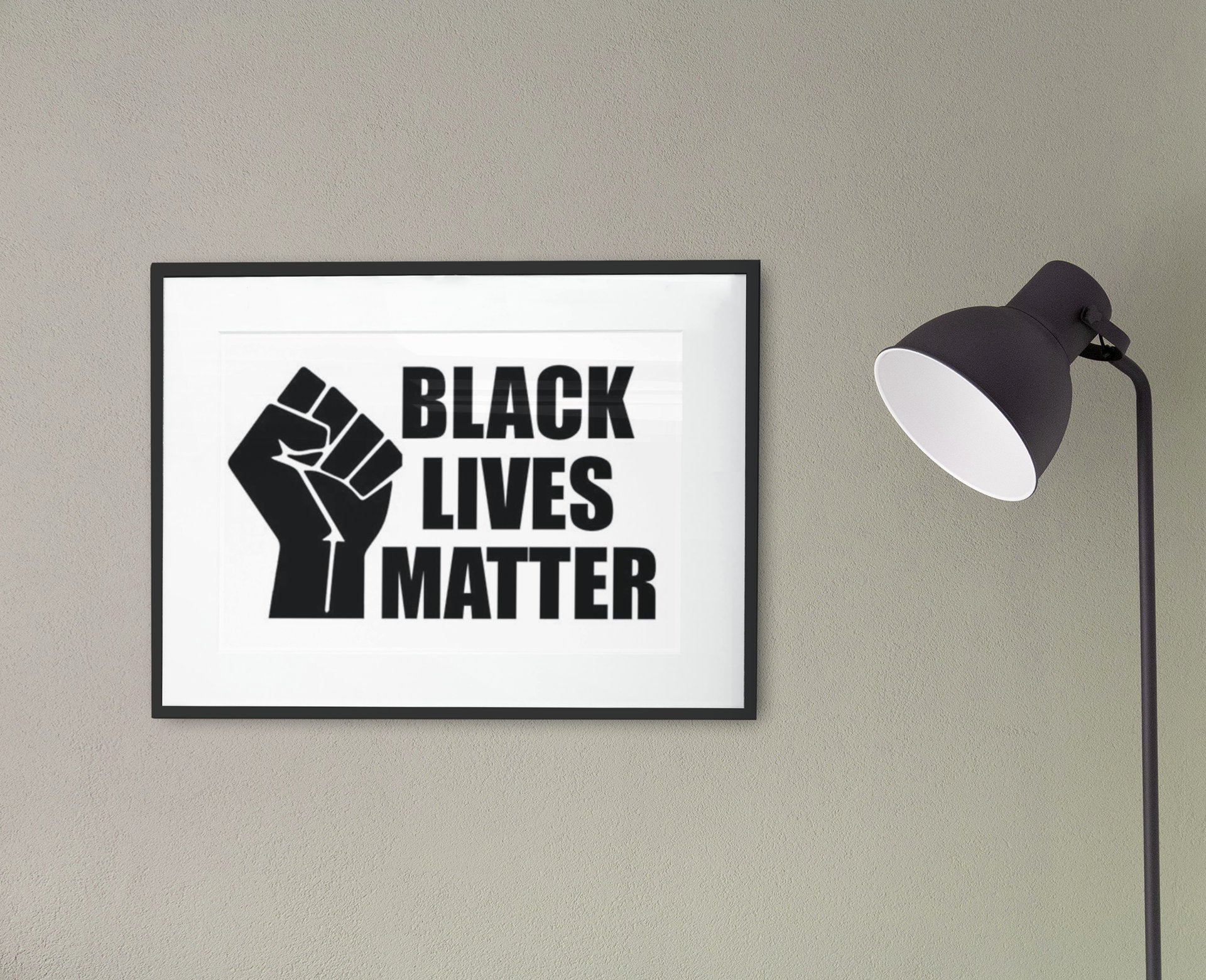 Black Lives Matter Poster | Black Fist | Statement Poster | Wall Decor | Black Lives Matter