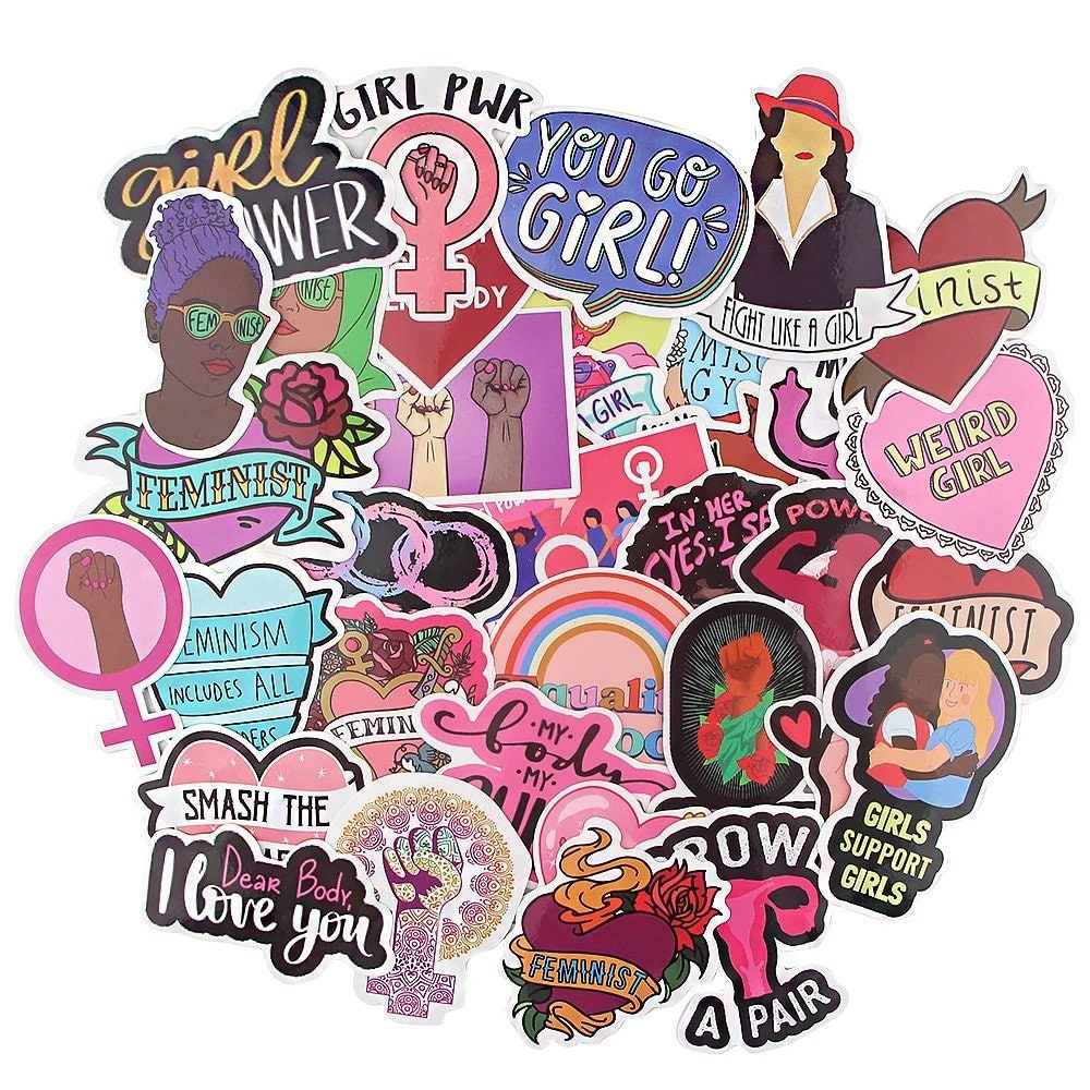 Girl Power Stickers, Gift for Girls, Variety Sticker Pack, Sticker Collection, Girl Power, Girl Power Sticker Bundle