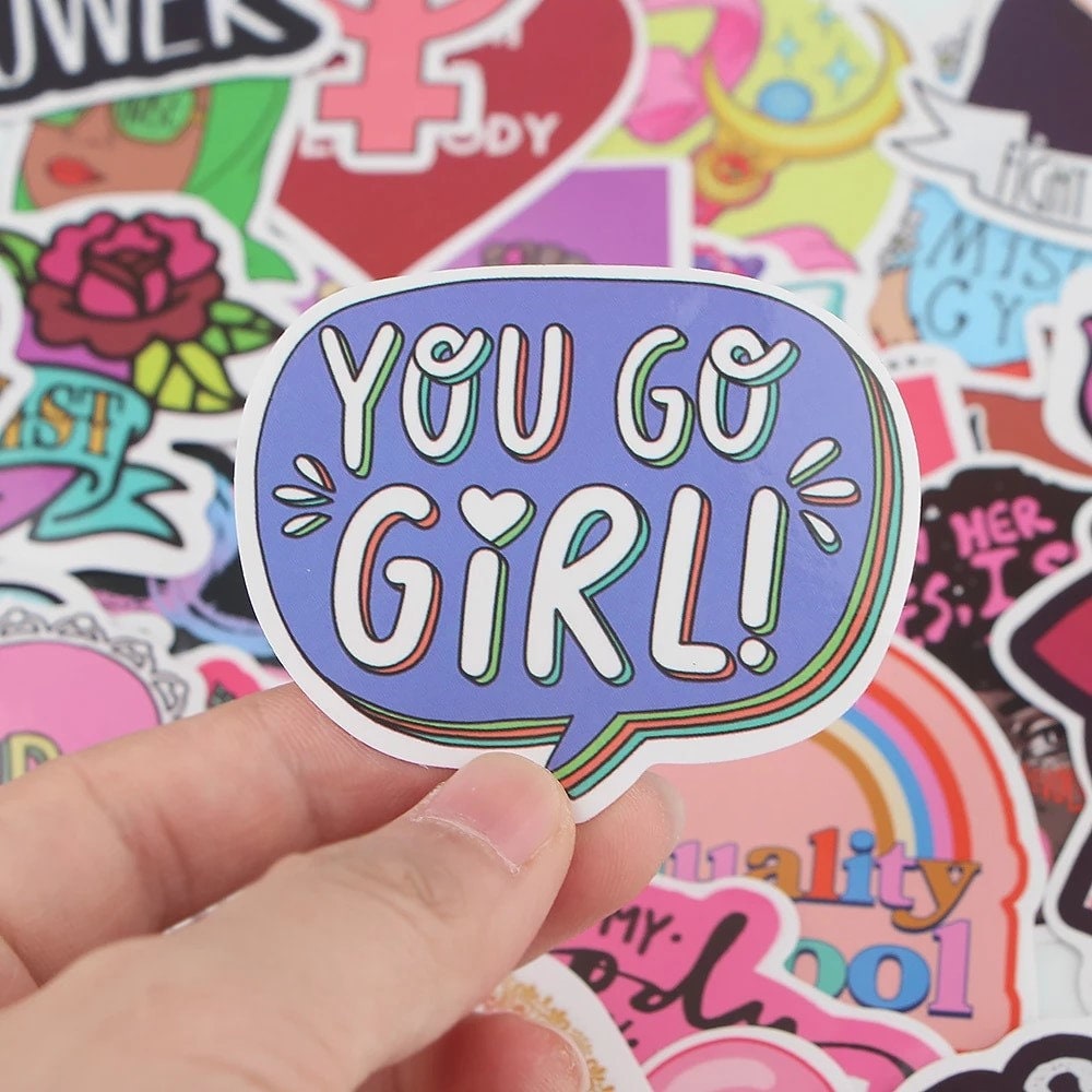 Girl Power Stickers, Gift for Girls, Variety Sticker Pack, Sticker Collection, Girl Power, Girl Power Sticker Bundle