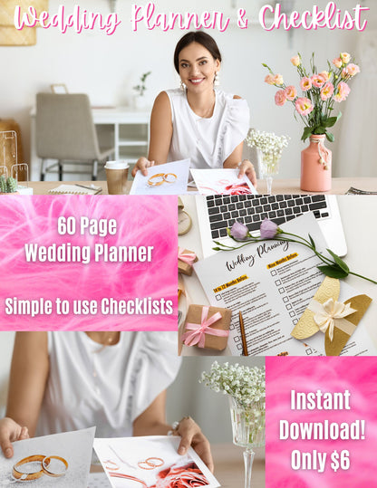 Wedding Planner Pack | Printable Wedding Planner | Wedding Plan Bundle | Wedding Planning Book | PDF Wedding Planner