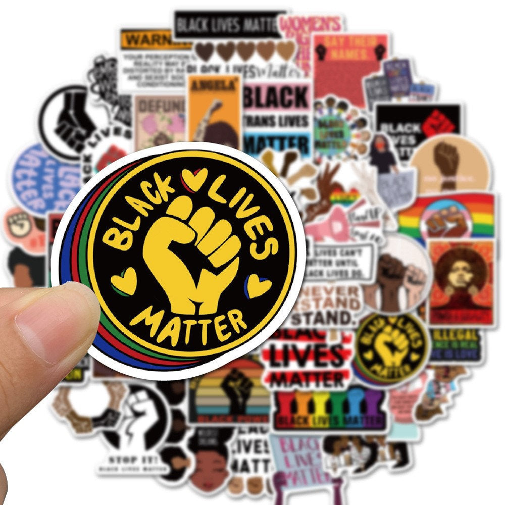 Black Lives Matter Stickers | BLM Sticker Decals | Black Pride Stickers | BLM Sticker Collection | BLM | Black History Stickers