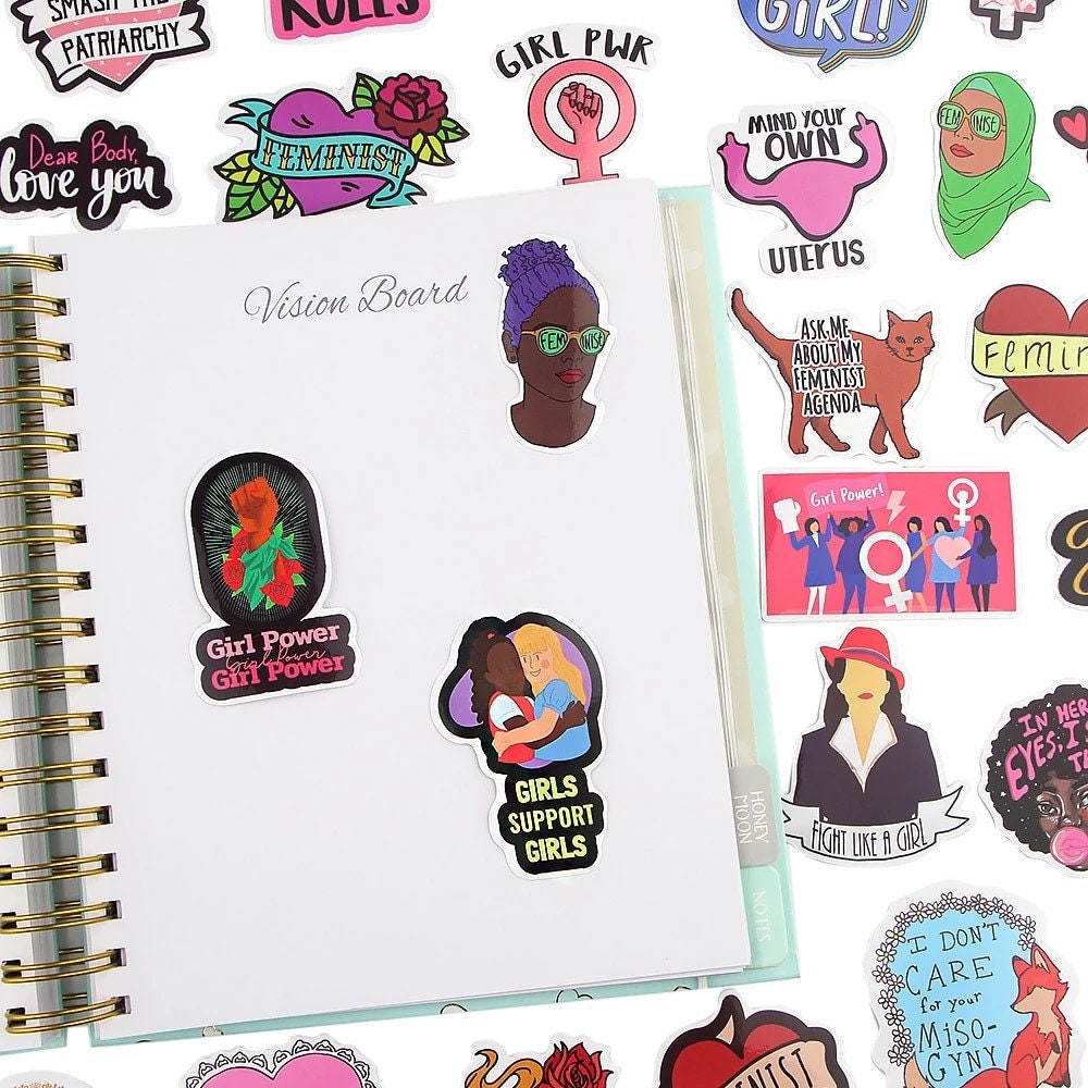 Girl Power Stickers, Gift for Girls, Variety Sticker Pack, Sticker Collection, Girl Power, Girl Power Sticker Bundle