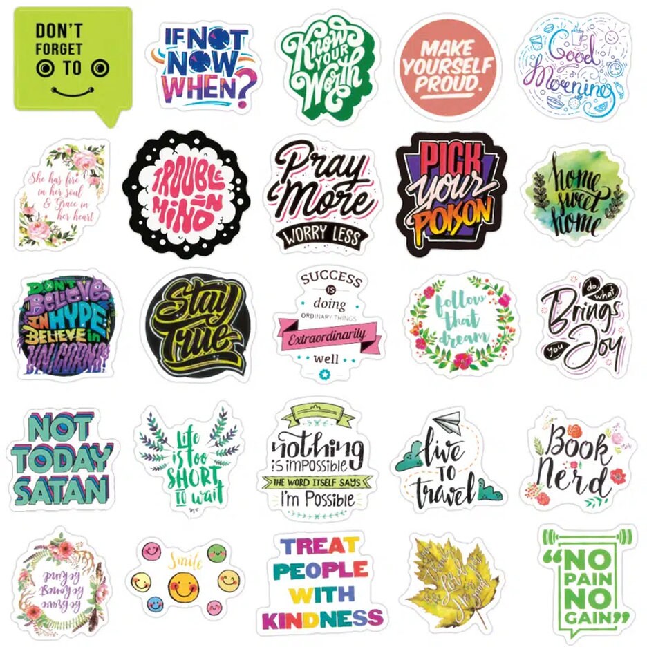 Motivation Stickers, Motivational Stickers For Teens And Adults