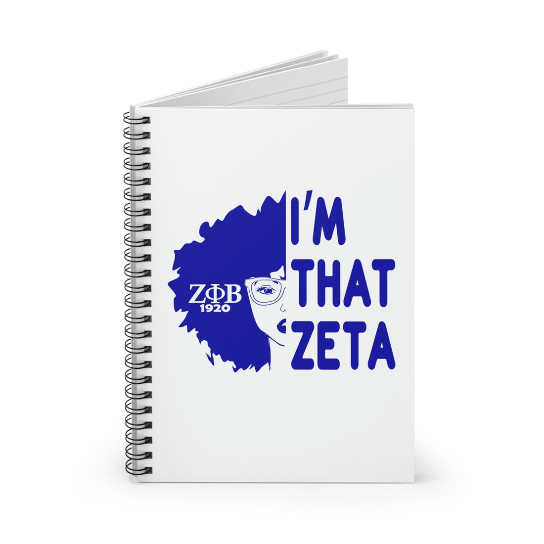 Zeta Phi Beta Notebook | Sorority Notes | Soror Spiral Notebook | Sorority Gift | Zeta