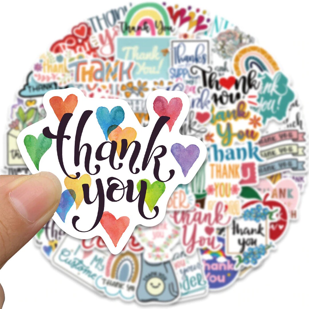 Thank You Stickers, Customer Thank You Stickers, Business Stickers, Thank You Decals, Thank You Sticker Bundle