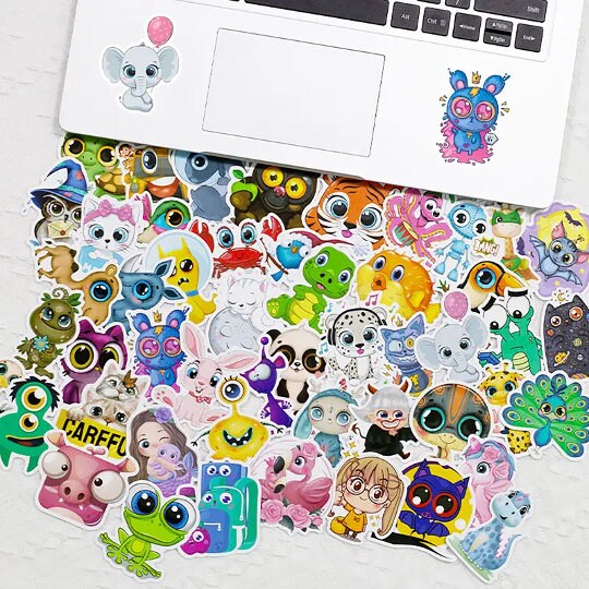 Children Reward Stickers | Cartoon Stickers for Kids | Sticker Bundle | Animal Stickers | Animal Avatar Stickers