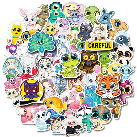 Children Reward Stickers | Cartoon Stickers for Kids | Sticker Bundle | Animal Stickers | Animal Avatar Stickers