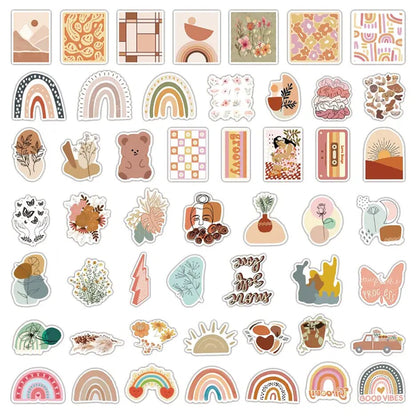 Bohemian Stickers  | Boho Stickers | Boho Sticker Pack | Boho Sticker Collection | Bohemia Minimalist | Boho Abstract | Cute Boho Stickers