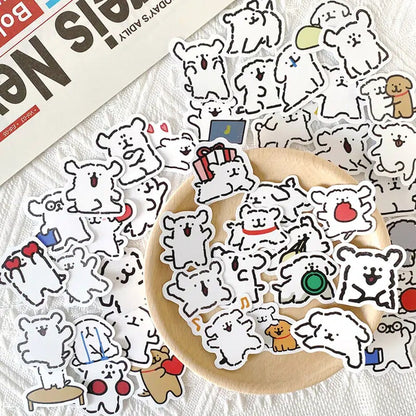 Puppy Sticker Bundle | Puppies | Stickers with Puppies | Stickers For Kids | Sticker Gifts | White Puppy Stickers | Pet owner Gifts