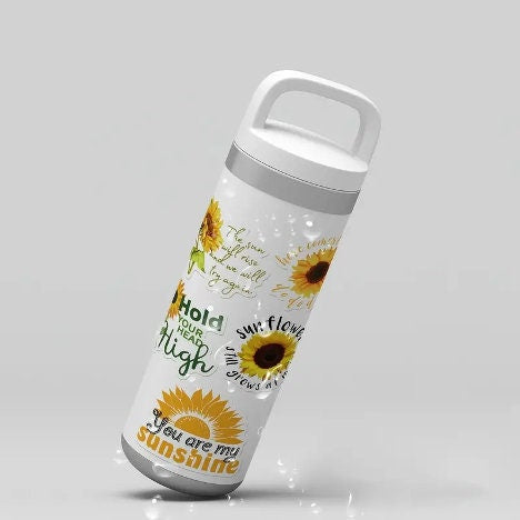 Sunflower Stickers | Flower Stickers | Sunflower Sticker Bundle | Sticker Gifts | Sunflower gifts | Stickers with Quotes