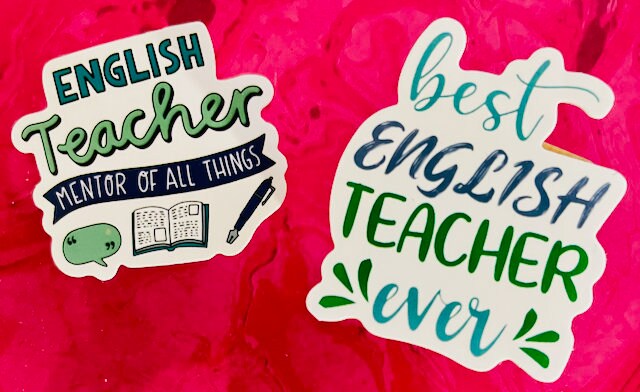 Teacher Stickers | School Subject Stickers | English | History | Kindergarten | Teachers