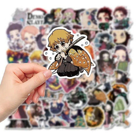  anime stickers, popular anime characters, sticker album collection, waterproof stickers, high-quality stickers, vibrant matte finish, personalizing tumblers, cups, water bottles, phone cases, planners, books, journals, computers, tablets, anime fan, trendy stickers, sought-after stickers, beloved characters, anime series, durable stickers, versatile stickers, sticker collection, perfect gift, anime enthusiast, anime magic, one-of-a-kind stickers.