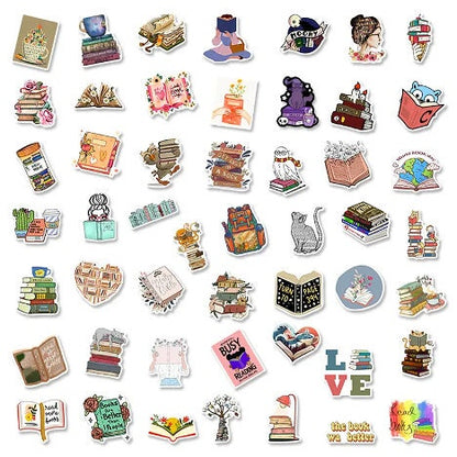 Book Reader Stickers | Stickers for Book Lovers | Library Stickers | Gifts for Book Readers | Book Club | Book Reader Stickers